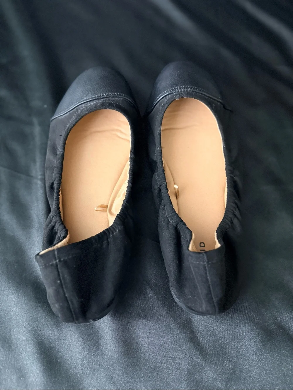 torrid Black Ballet-Style Flats with Matte Cap Toe